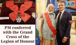 PM Modi conferred with the Grand Cross of the Legion of Honour