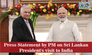 Press Statement by PM Modi during the visit of the President of Sri Lanka to India