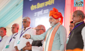PM Modi lays foundation stone and dedicates to development projects in Sikar, Rajasthan