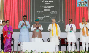 PM Modi lays foundation stone and dedicates to nation  development projects in Chittorgarh