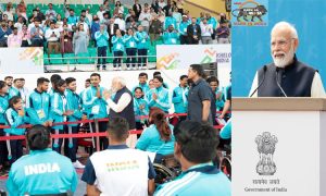 PM Modi addresses contingent of Indian athletes who participated in Asian Para Games 2022