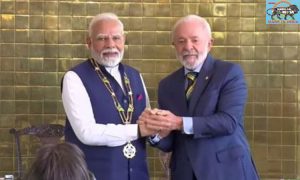 PM Modi conferred with the highest national honour of Brazil – “The Grand Collar of the National Order of the Southern Cross”