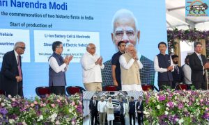 PM Modi inaugurates the green mobility initiatives in Hansalpur, Gujarat