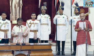 PM Modi attends the oath-taking ceremony of Thiru CP Radhakrishnan as Vice-President of India