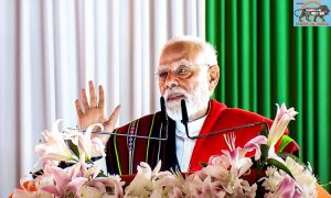 PM Modi lays the foundation stone of multiple development projects  Rs 7,300 crore at Churachandpur, Manipur