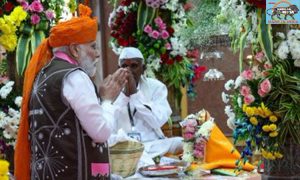 PM Modi offers prayers at Devmogra Mata Temple on Janjatiya Gaurav Diwas;