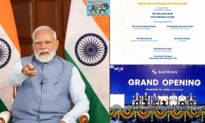 PM Modi inaugurates the Safran Aircraft Engine Services India (SAESI) facility at Hyderabad