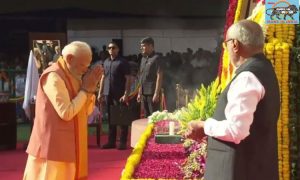 PM Modi pays homage to Dr. Babasaheb Ambedkar in the Parliament complex