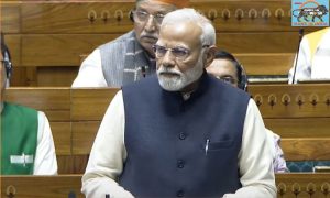 PM Modi addresses the Lok Sabha