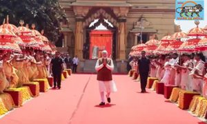 PM Modi participates in Somnath Amrut Mahotsav, marking 75 years since the inauguration of the restored Somnath Temple, Gujarat
