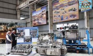 PM Modi visits L&T complex at Hazira, Gujarat