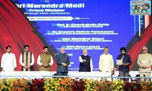 PM Modi lays the foundation stone, inaugurates projects worth over ₹17,900 crore in Bhogapuram in Vizianagaram, AP